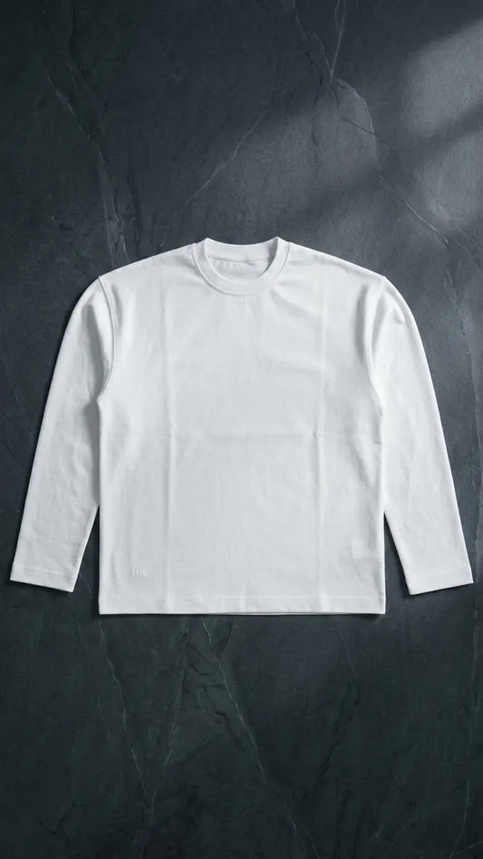 Oversized White T-shirt Long sleeve
