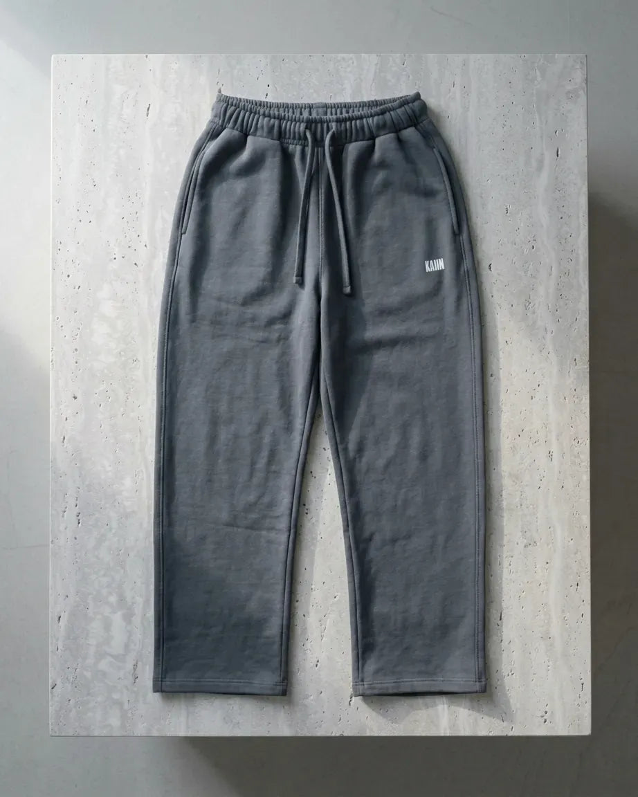 Slate grey Wide leg sweatpant