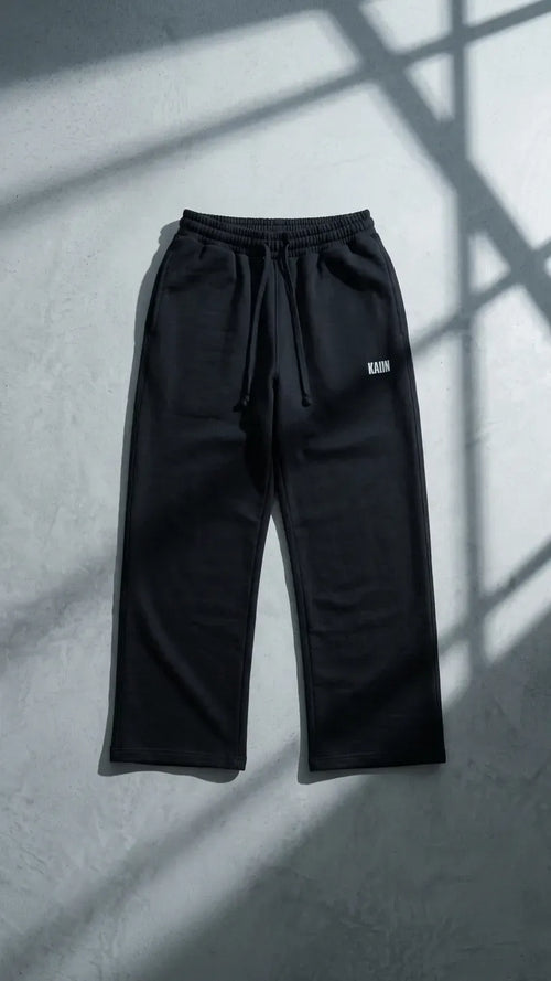 Black Wide leg sweatpant