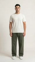 Green Wide leg sweatpant