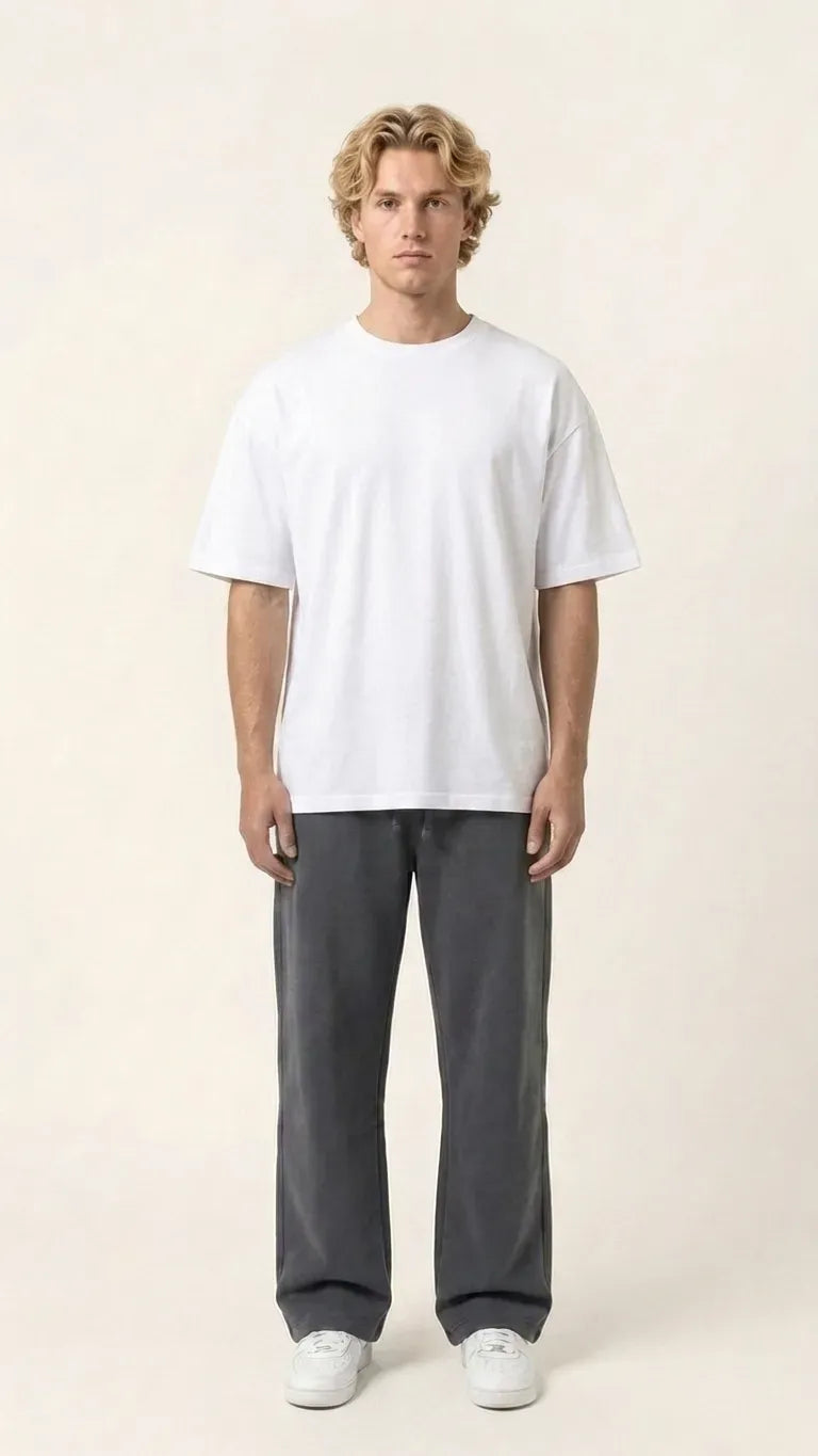 Slate grey Wide leg sweatpant
