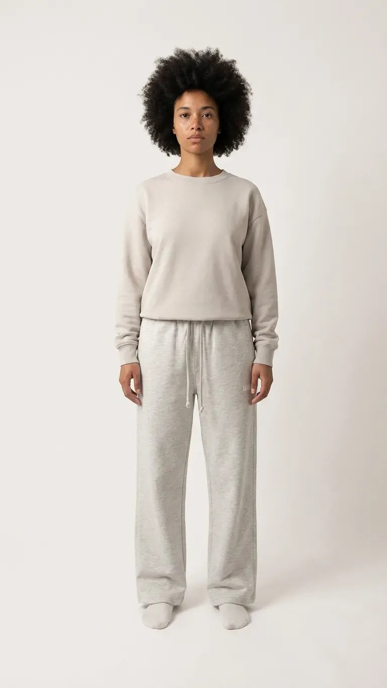 Grey Wide leg sweatpant