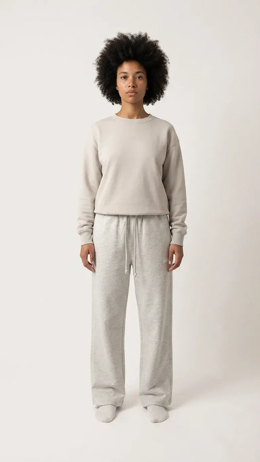 Grey Wide leg sweatpant