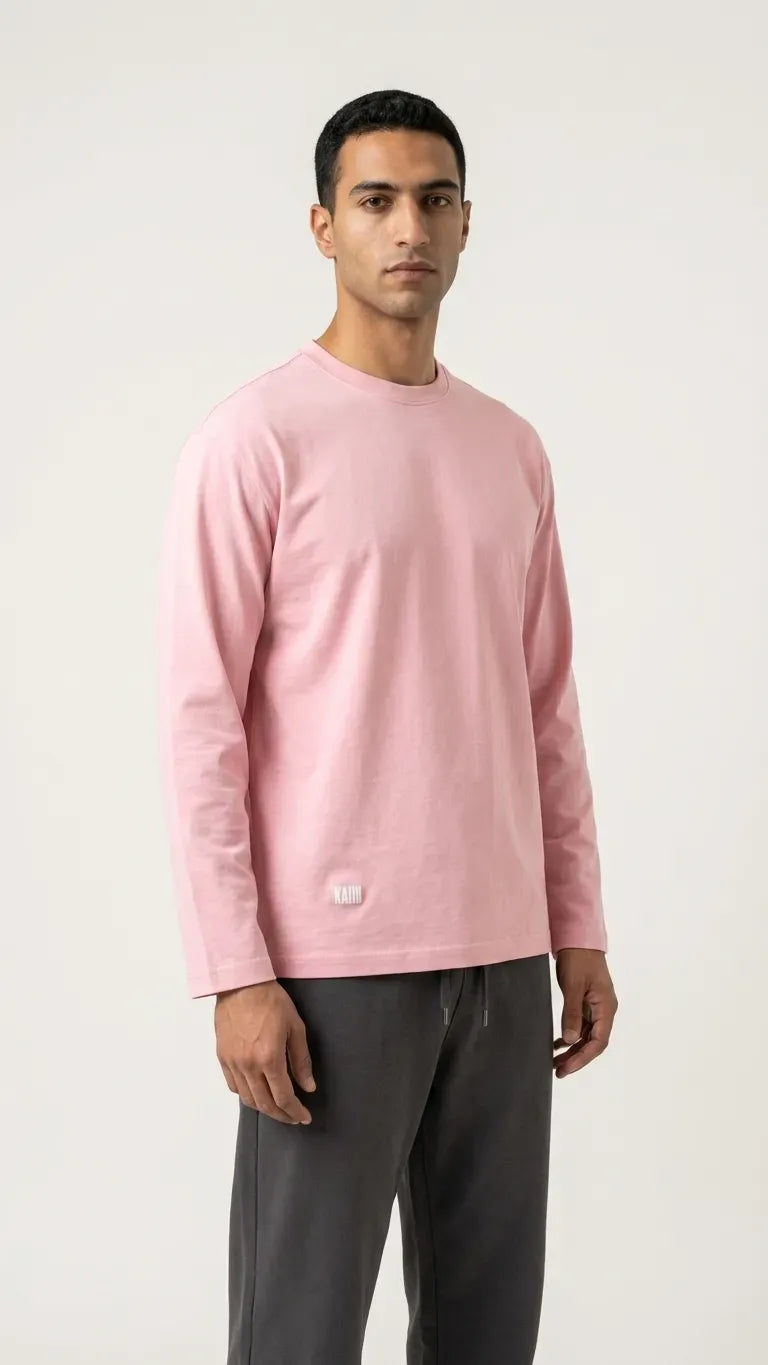 Oversized Pink T-shirt Long sleeve