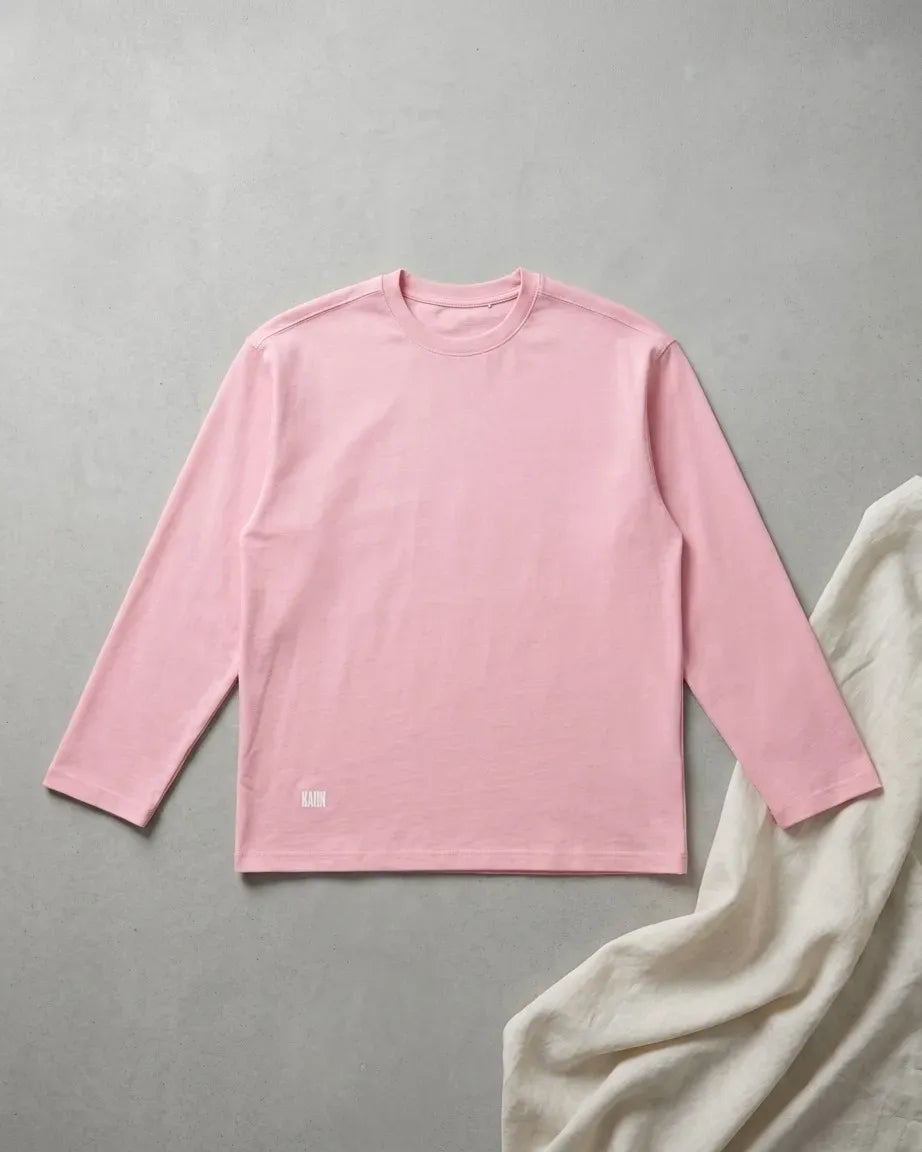 Oversized Pink T-shirt Long sleeve