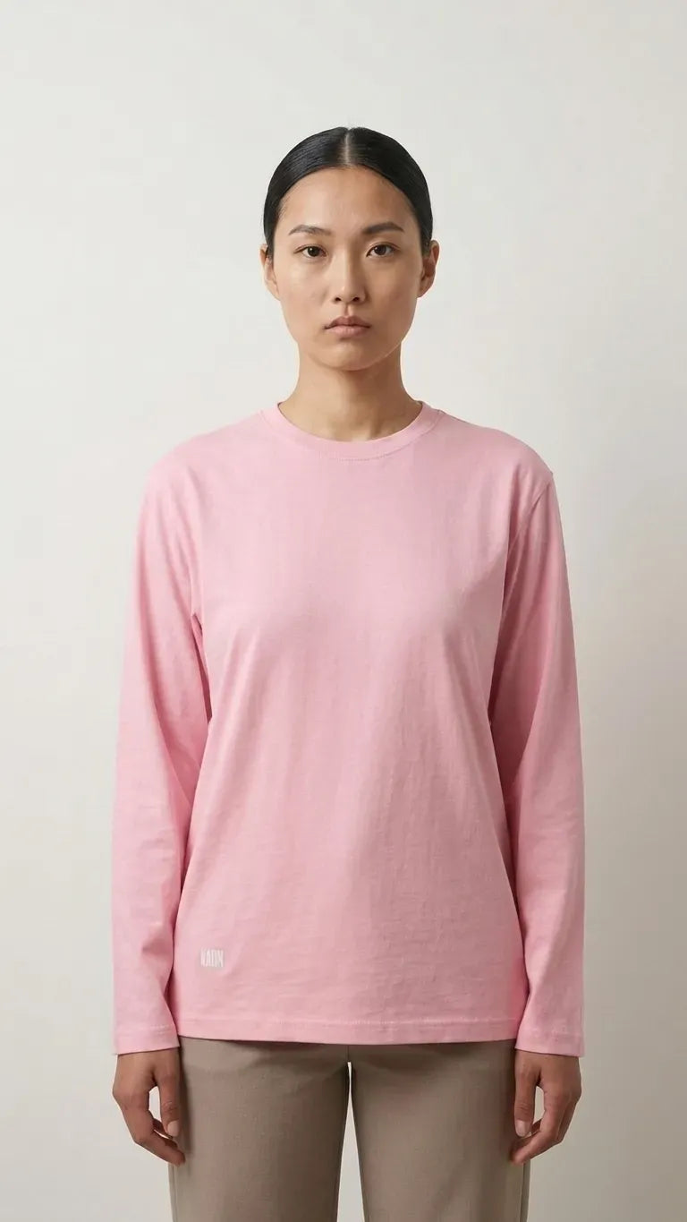 Oversized Pink T-shirt Long sleeve