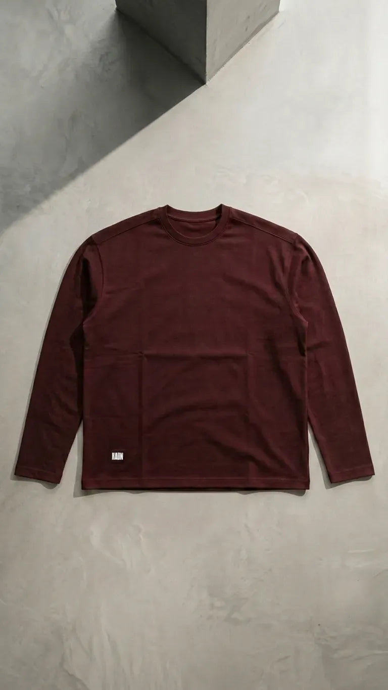 Oversized Black T-shirt Long sleeve