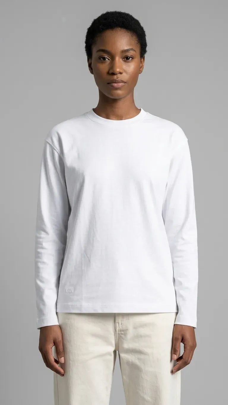 Oversized White T-shirt Long sleeve