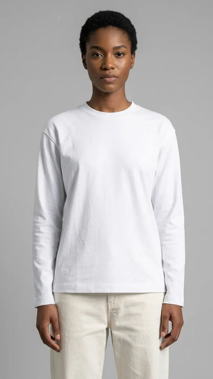 Oversized White T-shirt Long sleeve