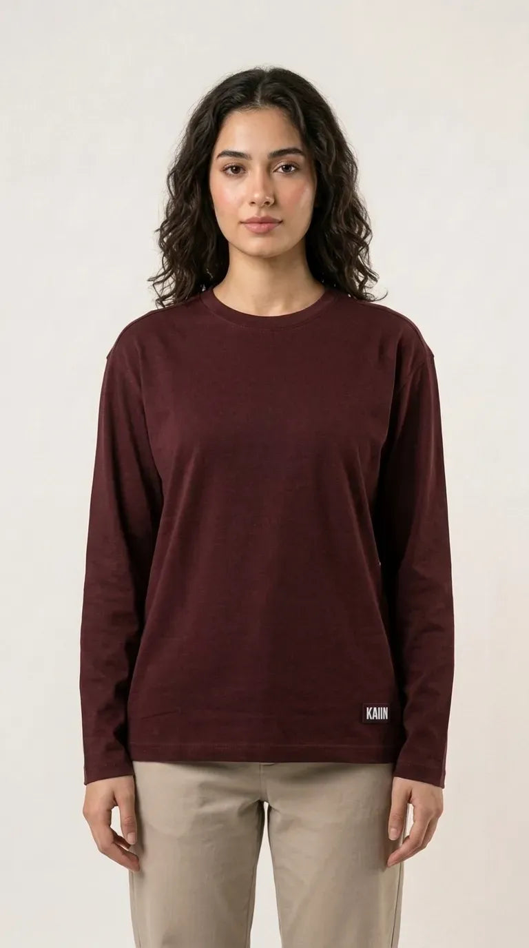 Oversized Black T-shirt Long sleeve