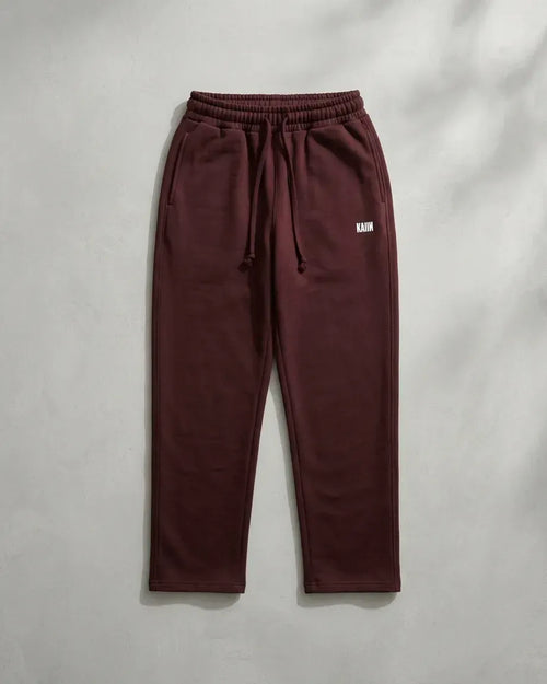 Burgundy Wide leg sweatpant