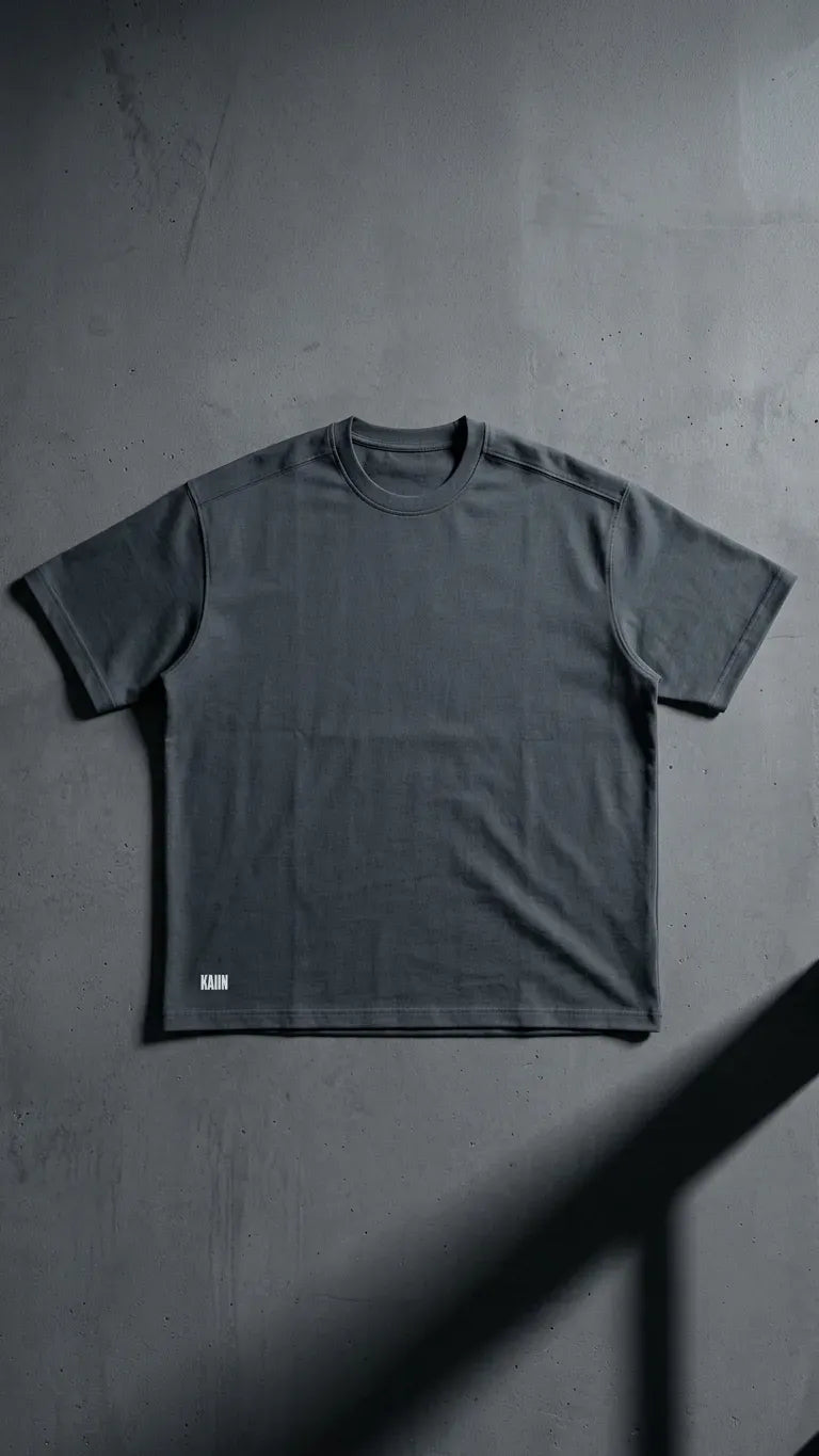 Oversized slate grey T-shirt