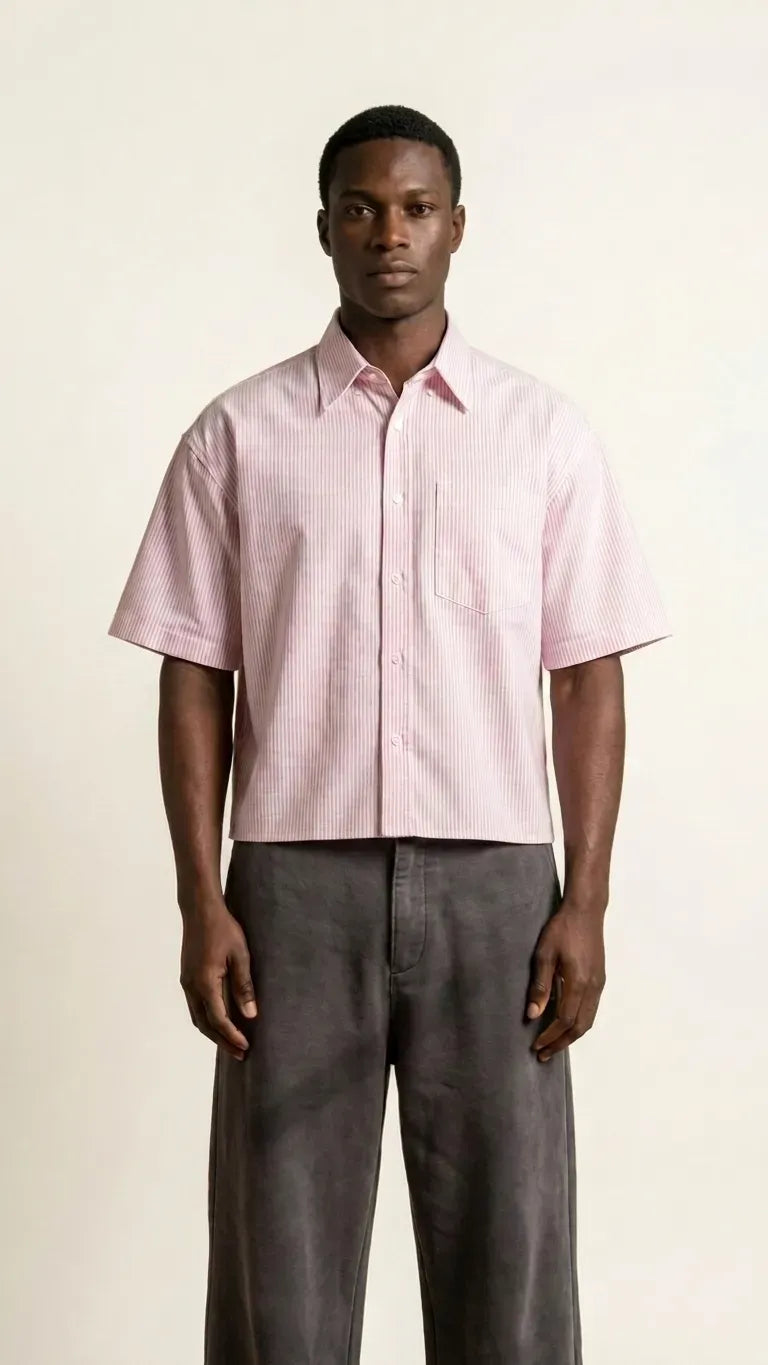 Pink Boxy-Fit Shirt