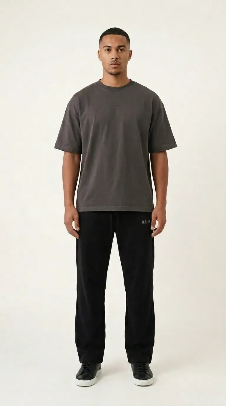 Black Wide leg sweatpant