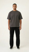 Black Wide leg sweatpant