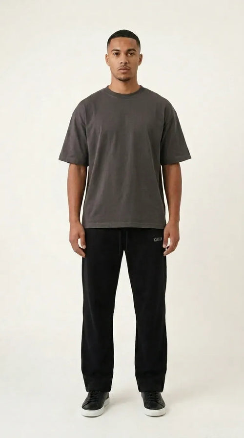 Black Wide leg sweatpant